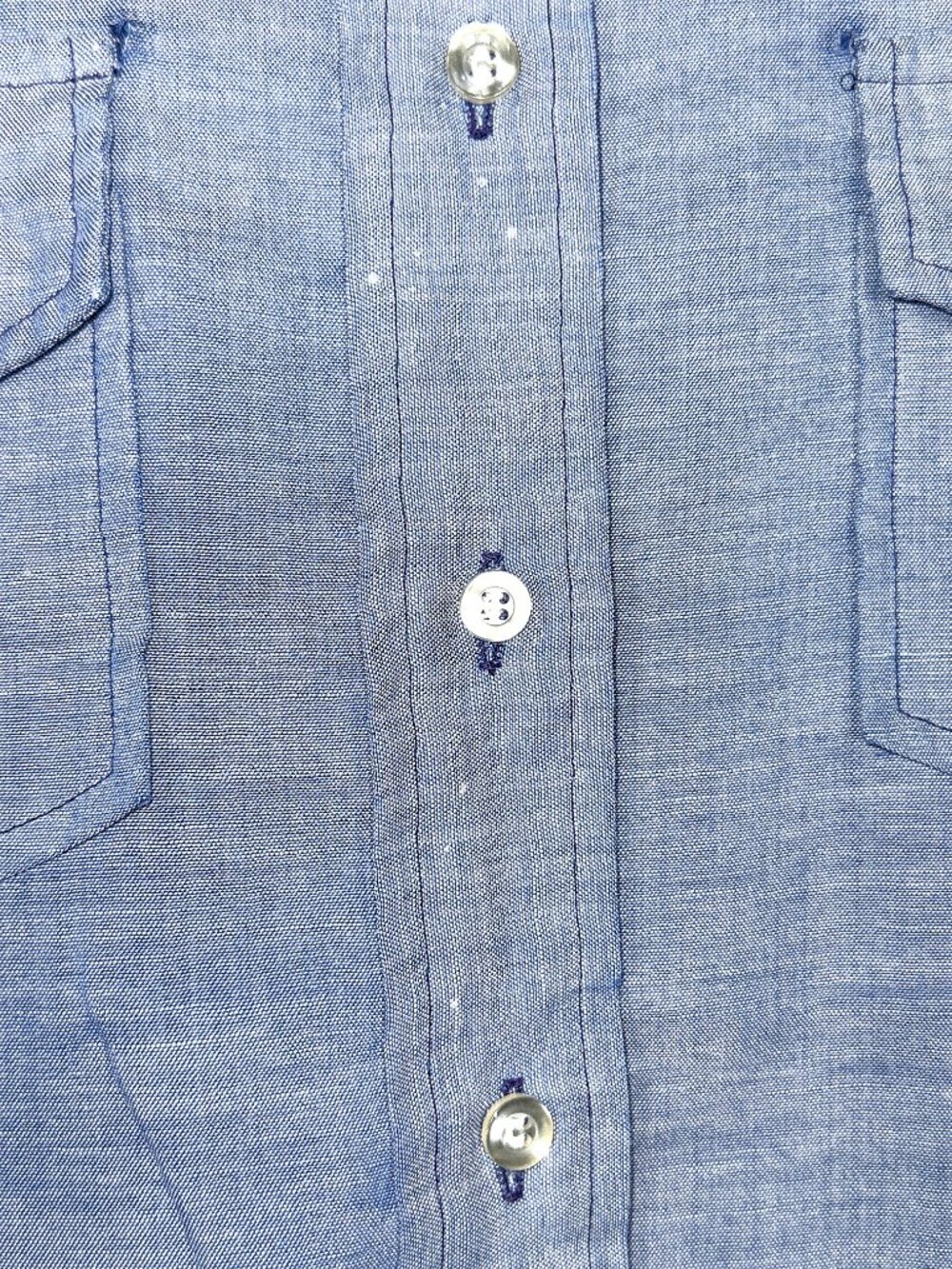 VTG Wrangler Chambray Embroidered Bicentennial Eagle 1776-1996 Button Shirt 36 - Picture 7 of 15